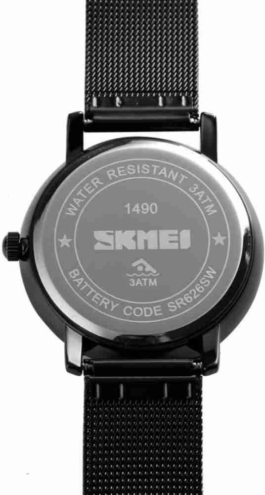 SKMEI Quartz Steel Mesh Strap Unique Dial Wristwatch for Men Black Analog Watch For Men Buy SKMEI Quartz Steel Mesh Strap Unique Dial Wristwatch for Men Black Analog