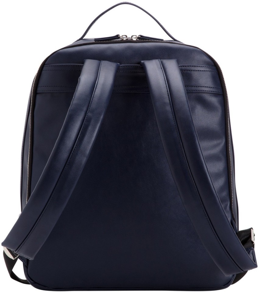 CARPISA Women Solid Backpack 23 L Backpack Navy Blue Price in