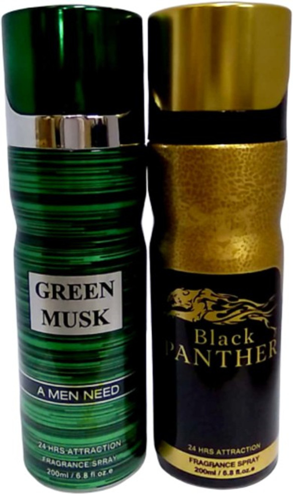 Green musk body cheap spray