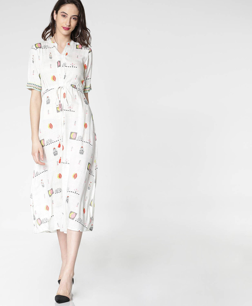 FBB ATEESA Women A line White Dress Buy FBB ATEESA Women A line White Dress Online at Best Prices in India Flipkart
