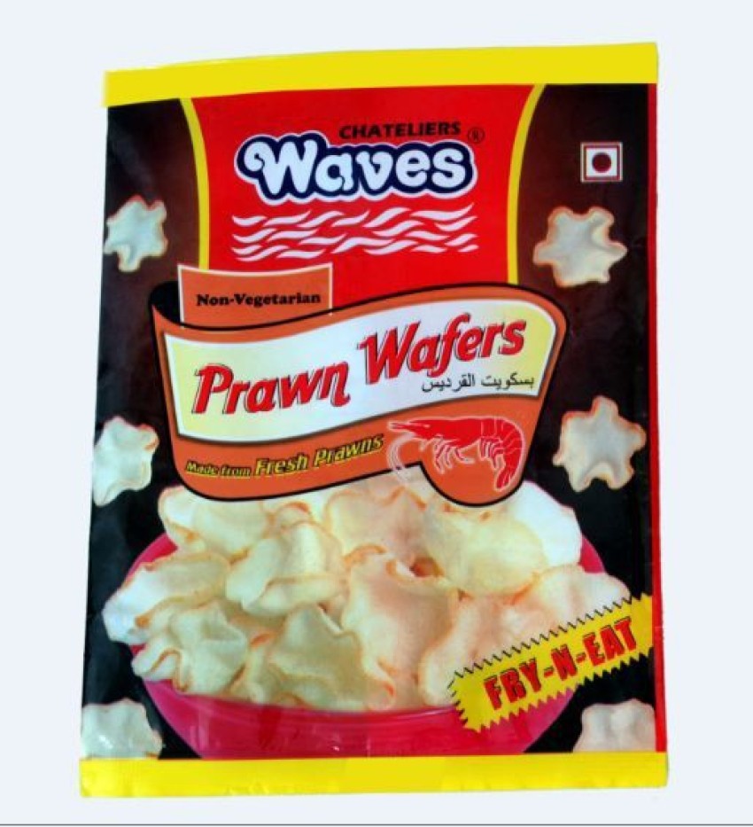 WAVES Prawn Crackers/wafers Fryums 300 g Price in India - Buy
