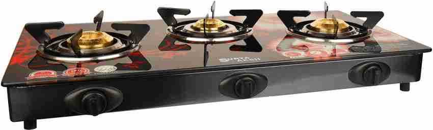 surya aksh gas stove 3 burner