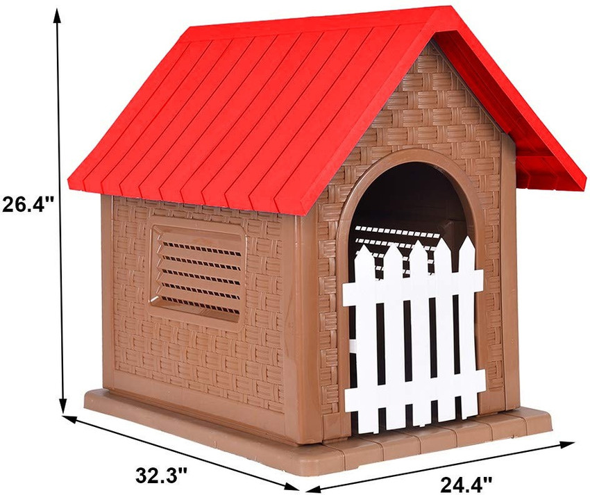 Indoor dog best sale house with gate