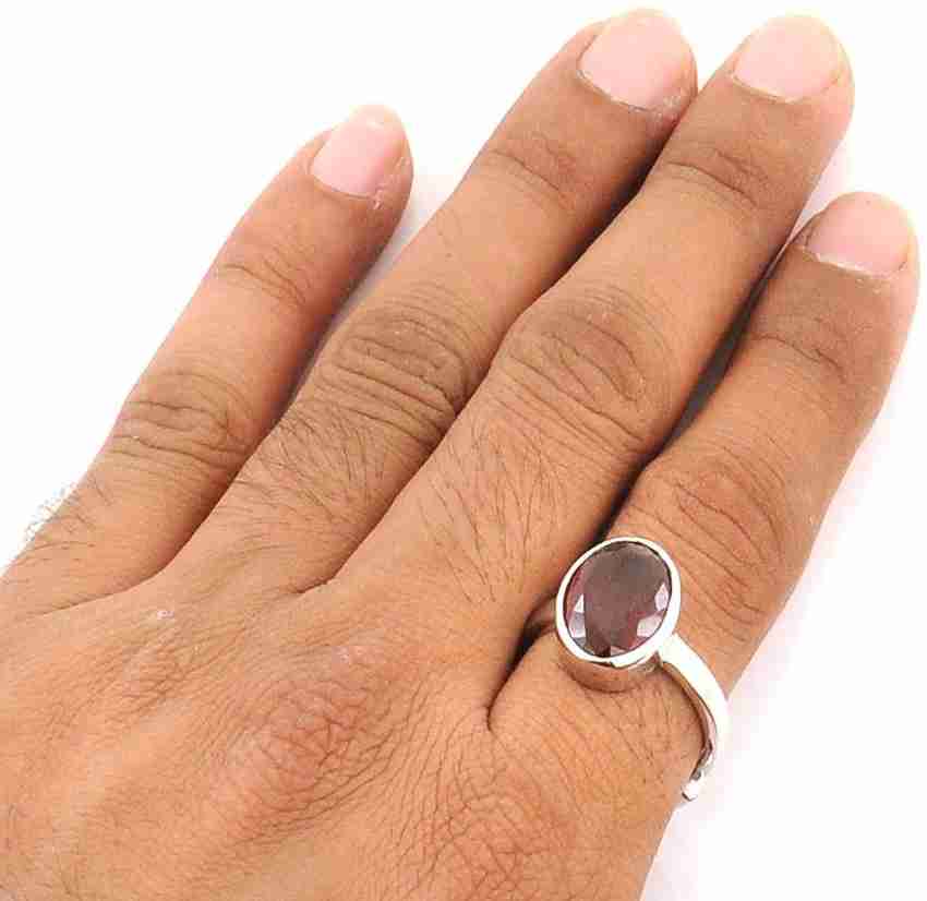 Original Stone 8.25 Ratti HESSONITE GARNET Gomed Silver Garnet Ring Price in India Buy Original Stone 8.25 Ratti HESSONITE GARNET Gomed Silver Garnet Ring Online at Best Prices in India Flipkart