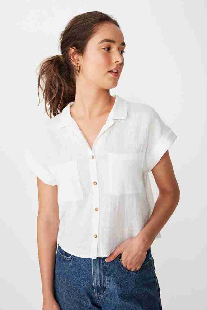 emily chopped short sleeve shirt