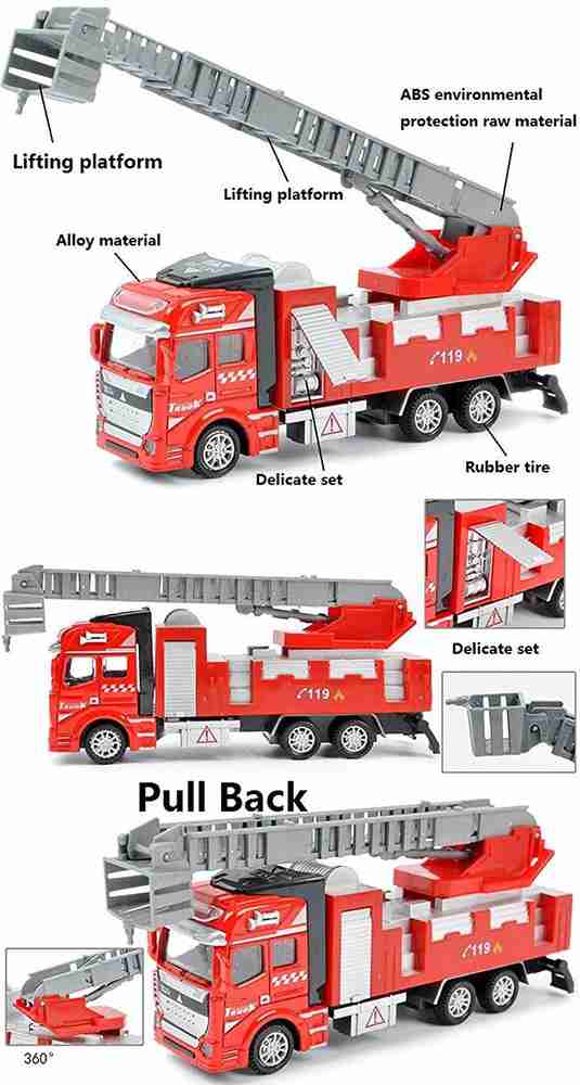 Metal fire engine toy discount