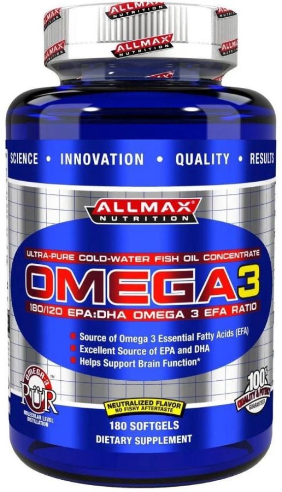 ALLMAX OMEGA 3 Ultra pure Cold Water FISH OIL Concentrate Price in