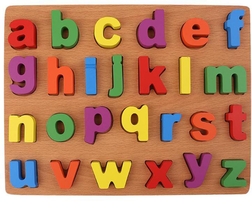 Wooden alphabet letters puzzle hot sale
