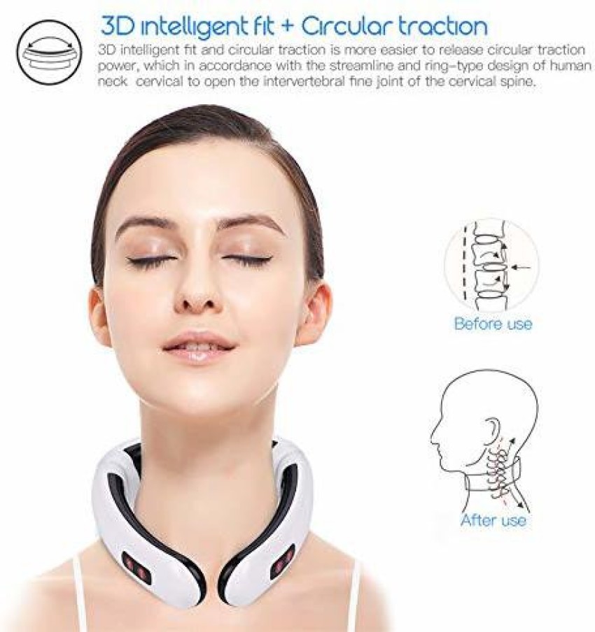 Electric Neck massager neck pain Cervical Vertebra cellulite Treatment  massage.Acupuncture Pad magnetic therapy massage tools