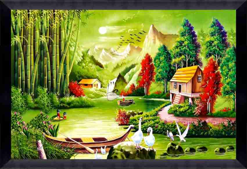 Art Paper Decoration 12mm Nature Wall Picture Photo Frame, For Home, Size:  21x27 Inch at Rs 1000/piece in New Delhi