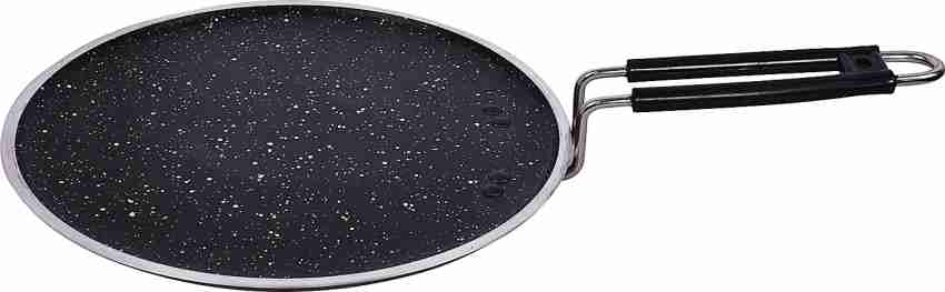 Prestige Omega Deluxe Granite-finish Coated Aluminium Non-Stick Dosa Tawa  (Black)