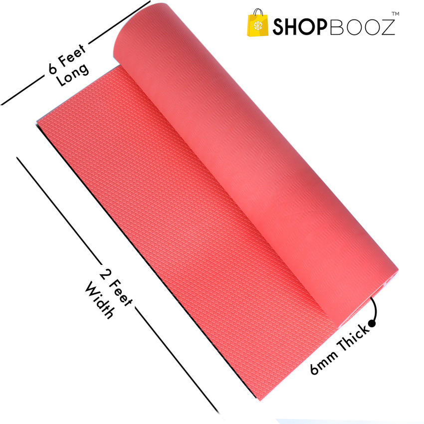 SHOPBOOZ BOOZ4MMPEACHBOTH Red 4 mm Yoga Mat Buy SHOPBOOZ