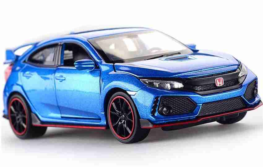 Mini Auto Blue 1 32 Scale Diecast Metal Honda Civic Type R Model