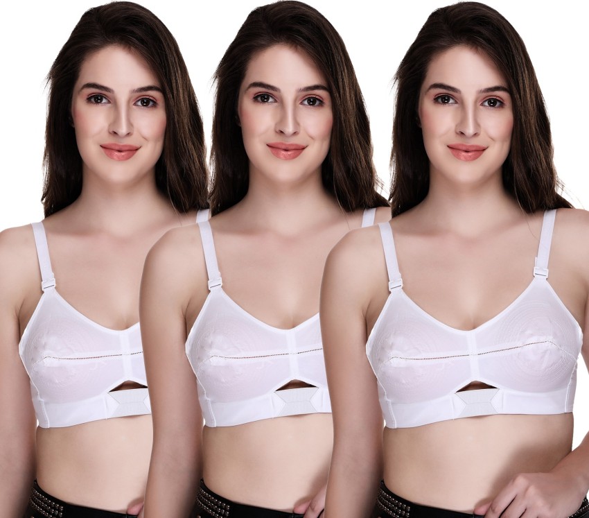 SONA by MOVING Moving Cotton Strap White Full Cup Plus Size Cotton