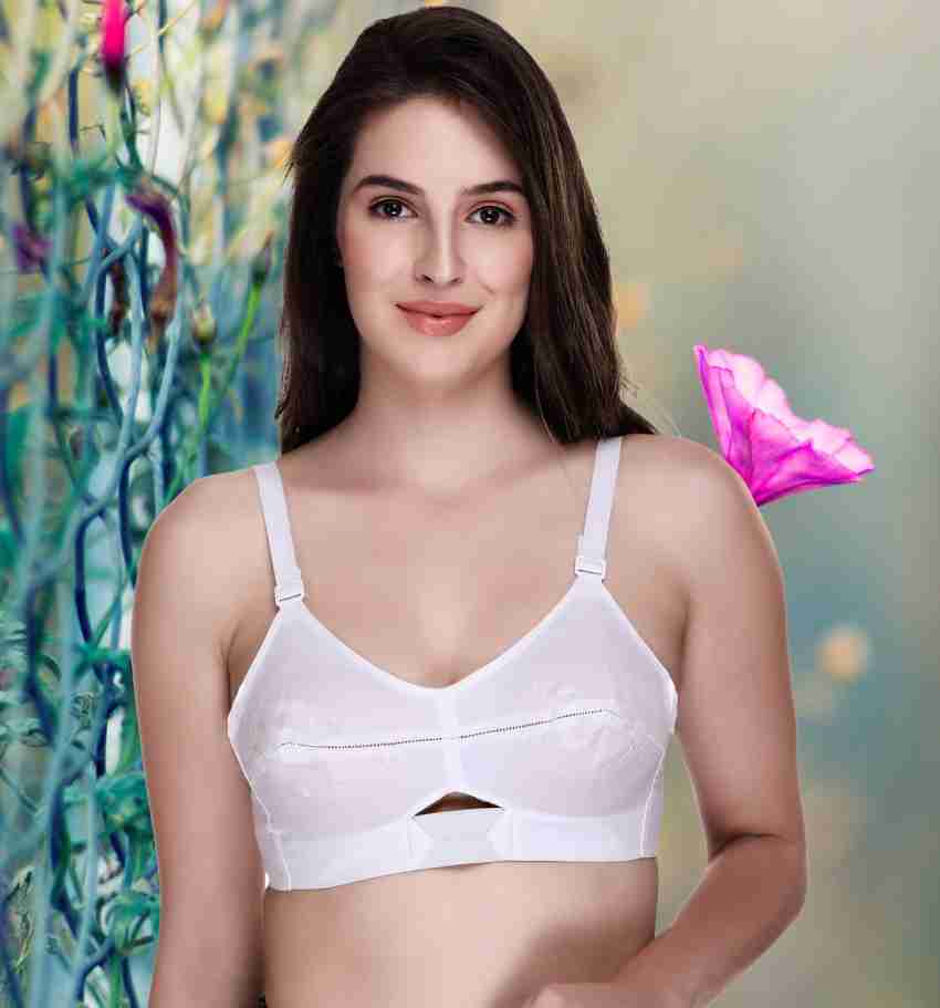 SONA by MOVING Moving Cotton Strap White Full Cup Plus Size Cotton Bra Pack  of 2 Women Training/Beginners Non Padded Bra - Buy SONA by MOVING Moving  Cotton Strap White Full Cup