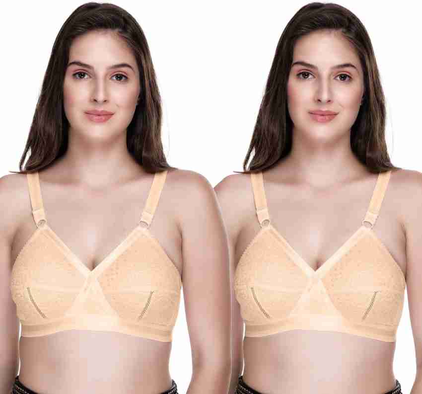 Buy SONA Delicate Super Everyday Plus Size Cotton Full Coverage Non Wired, Non  Padded Women Minimizer Non Padded Bra Online at Best Prices in India
