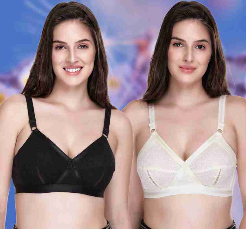 Buy SONA Women's Lace Non-Padded Non-Wired Full Coverage Bra
