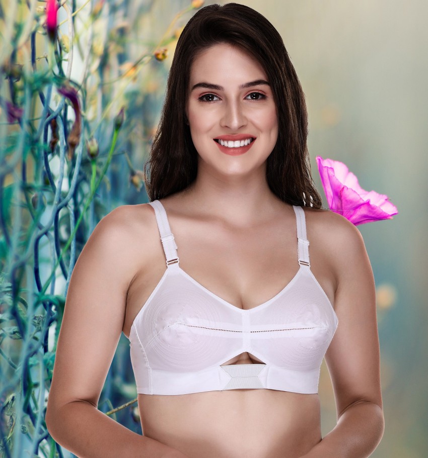 SONA by MOVING Moving Elastic Strap White Full Cup Plus Size Cotton Bra  Women Everyday Non Padded Bra - Buy SONA by MOVING Moving Elastic Strap  White Full Cup Plus Size Cotton