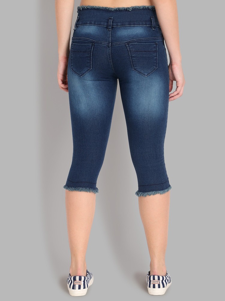 German Club Women Denim Capri - Buy German Club Women Denim Capri