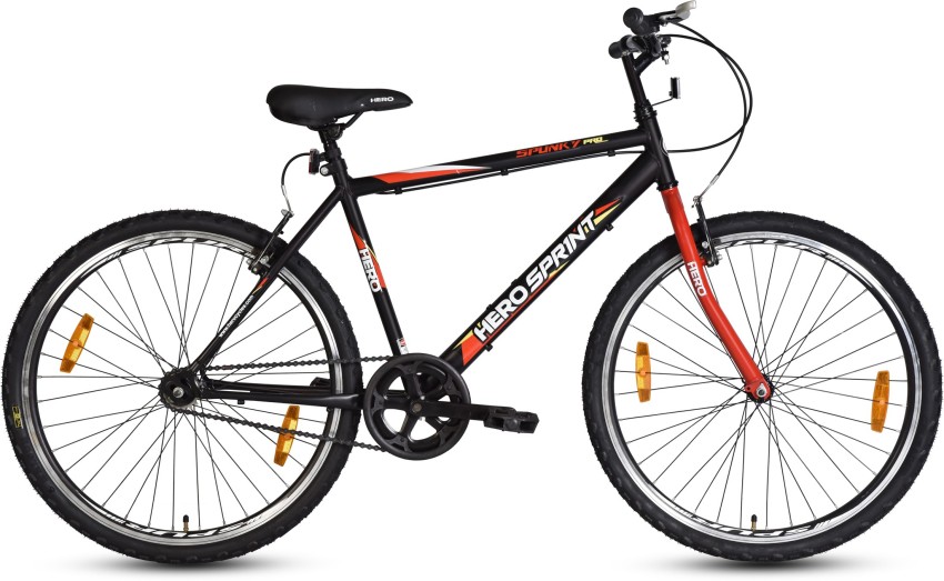 HERO Spunky 26TSS Spunky 26T BK RD 26 T Hybrid Cycle City Bike