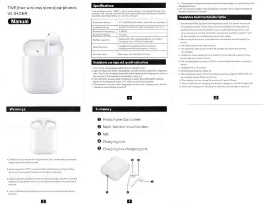 HYPERSENSE i11 TWS 5.0 Smart intelligent Bluetooth Wireless