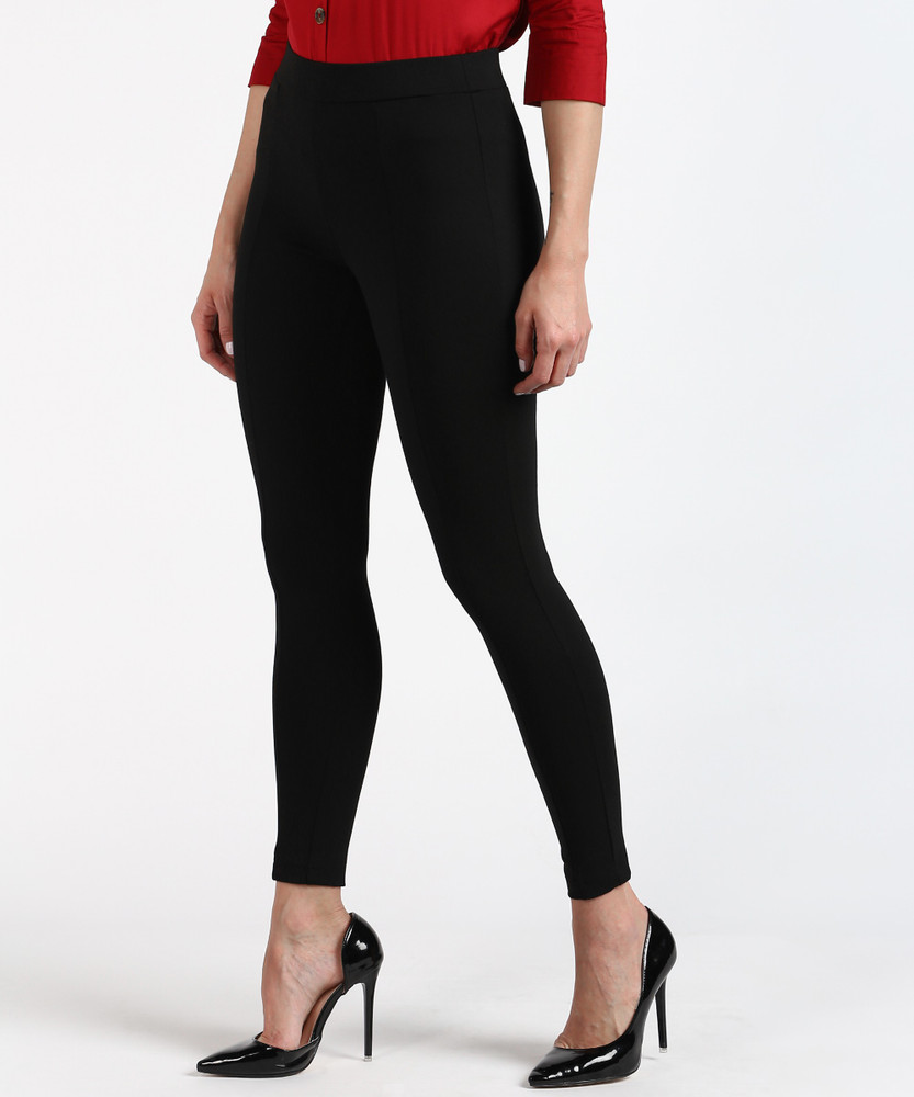 Code top black treggings