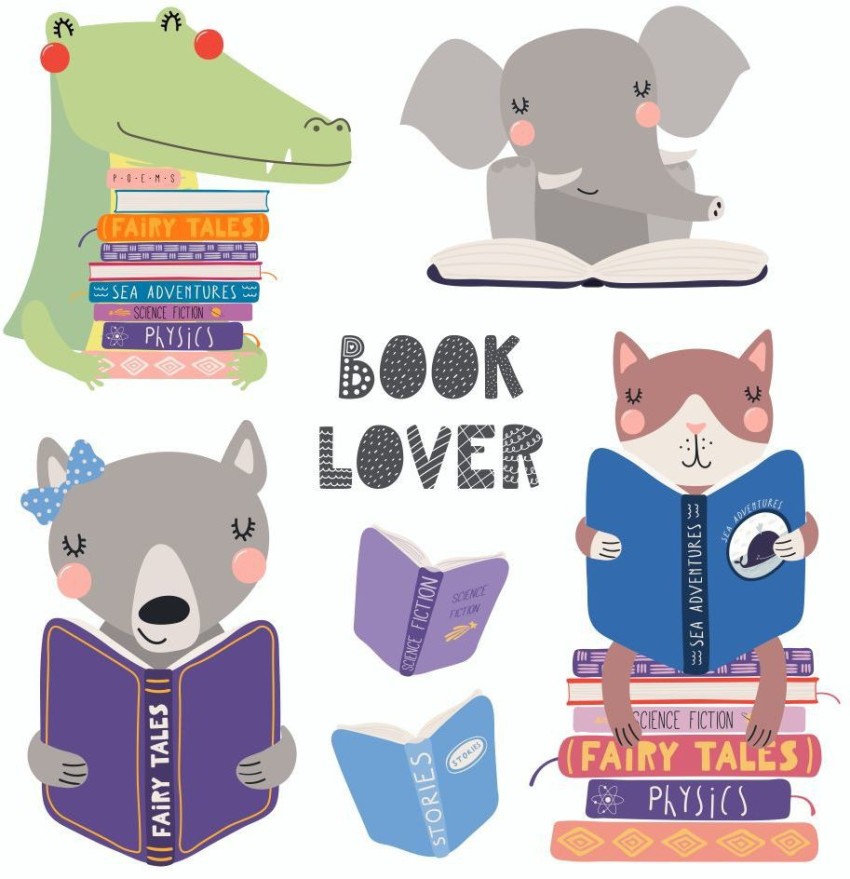 Book Lover Printable Sticker