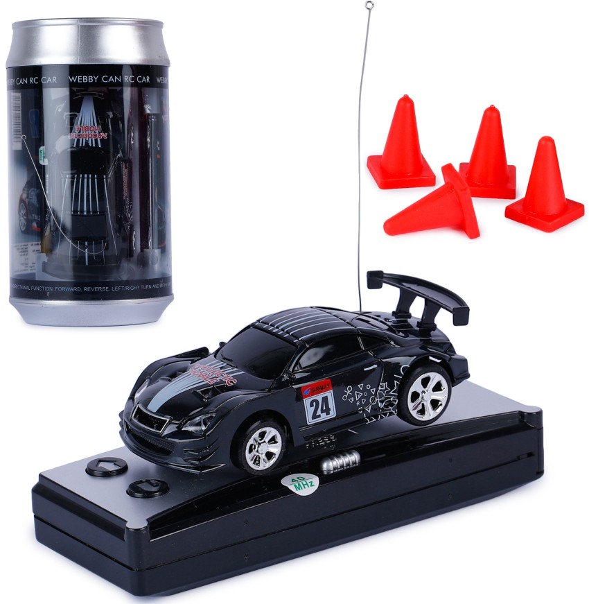 Mini Coke Can Speed RC Radio Remote Conrtol Micro Racing Car with Led  Lingts Toys Kids Gift 