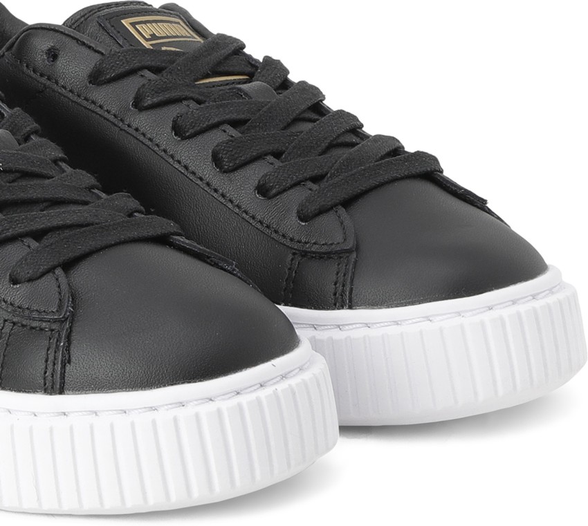 Puma basket platform core best sale black sneakers