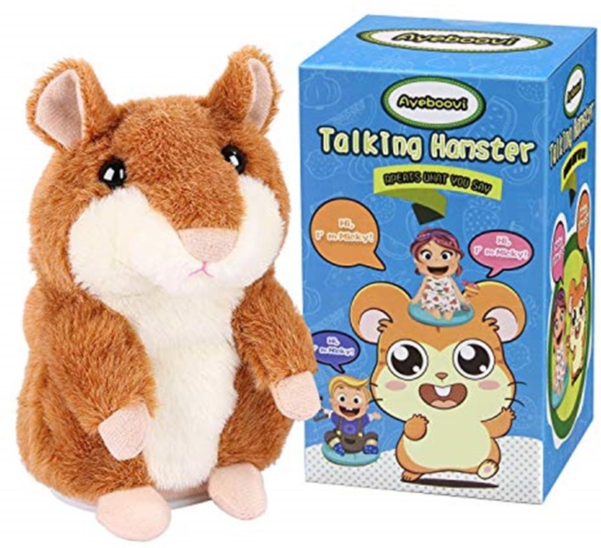 Ayeboovi Talking Hamster Repeats What You Say Mimicry Pet Toy