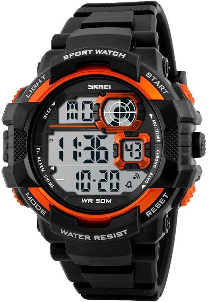 Stainless steel back water resistant digital deals