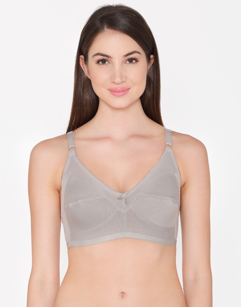 Buy Clovia Grey Solid Lace Full Coverage Bra Online at Best Prices