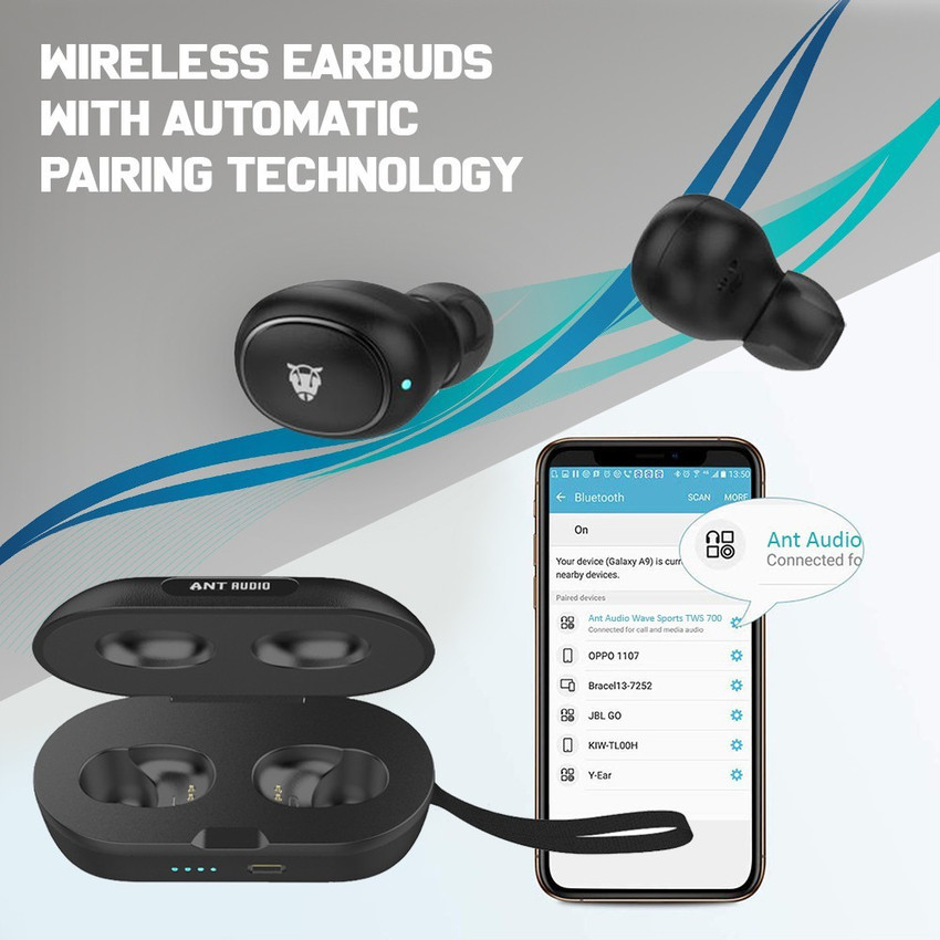 ANT AUDIO Wave Sports TWS 700 True Bluetooth Headset Price in