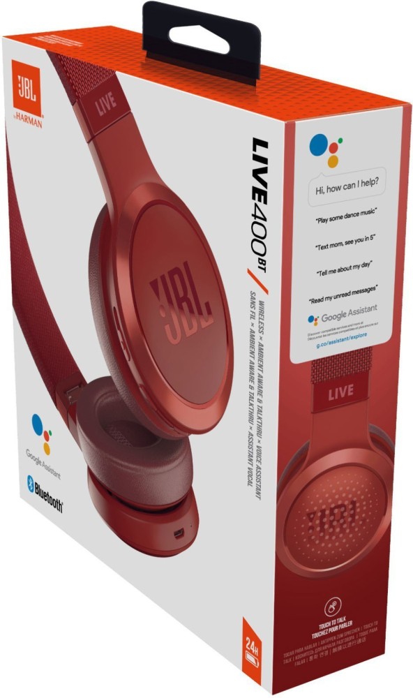 JBL Live 400BT Voice Enabled Bluetooth Headset Price in India