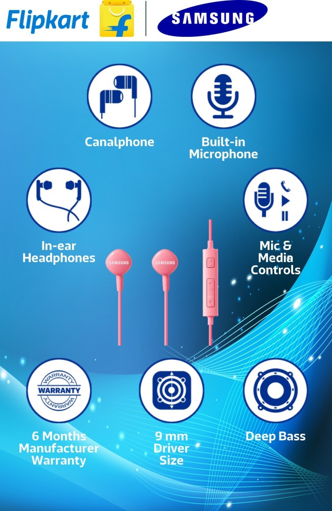 Samsung HS130 with mic In the ear Headset Price in India Buy