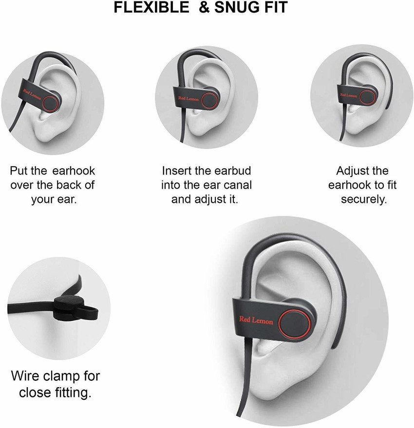 Red lemon earphones clearance