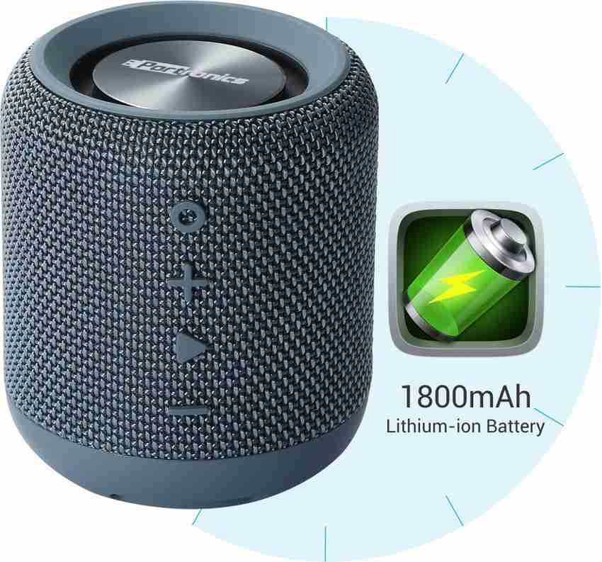 Portronics bluetooth deals speaker battery