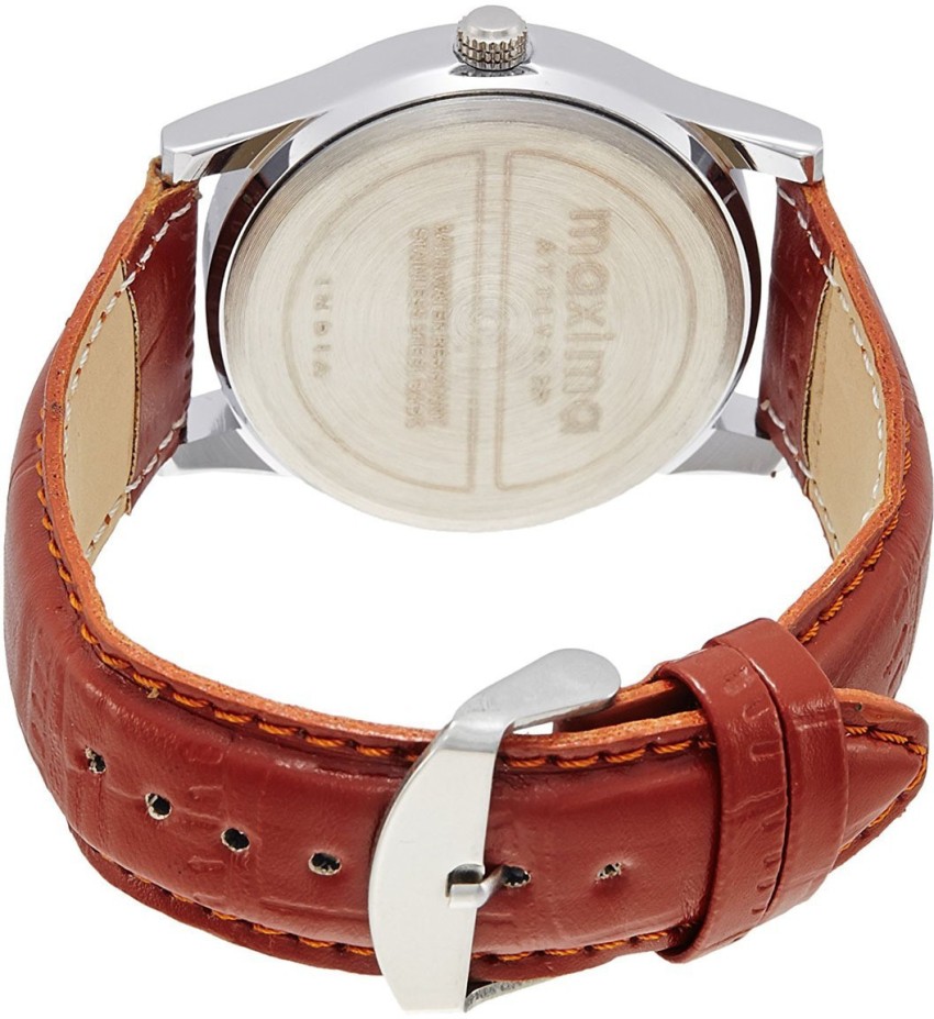 Maxima watch deals leather belt