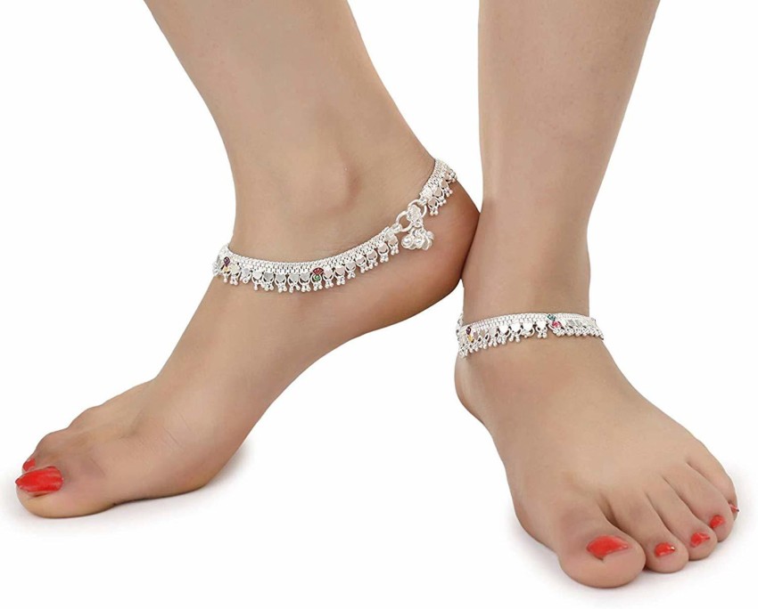 10 gram store silver anklets