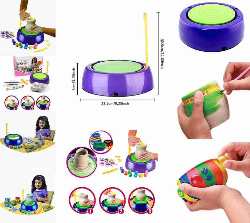 Pottery Wheel Clay Pot Making Machine Game with Colors and