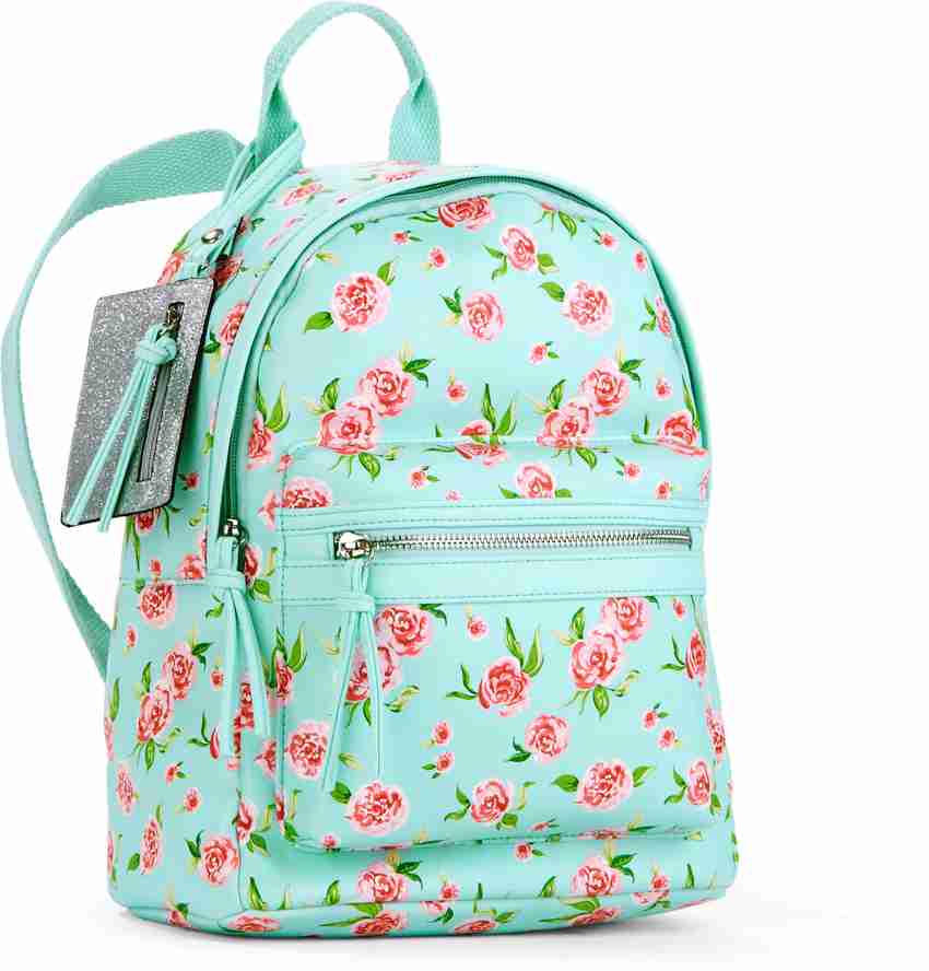 No Boundaries Mint Floral Mini Dome Backpack 11.339288640534871 L Backpack Mint Price in India Flipkart