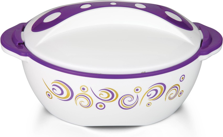 Pinnacle Thermoware 3-Pc Set Stainless Steel Bowl Insulated Food Container,  Purple 