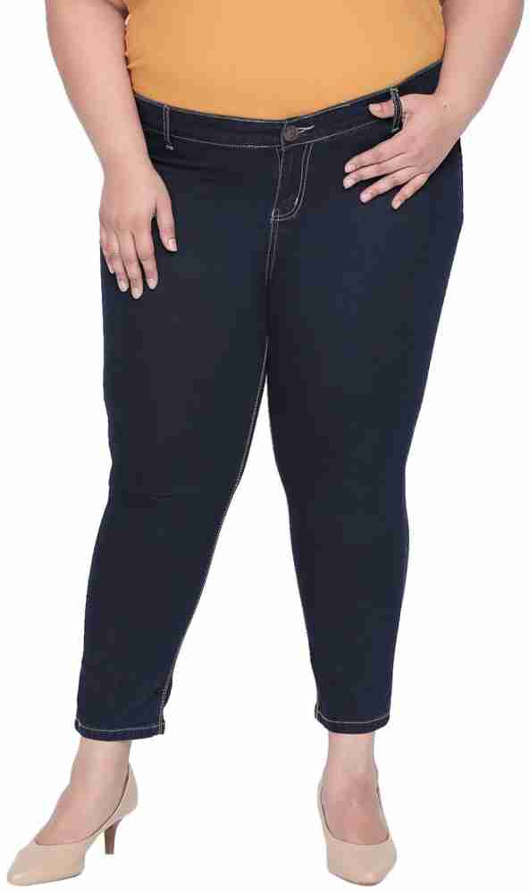 ZUSH dark Blue color clean look Stretchable Jeggings for women's