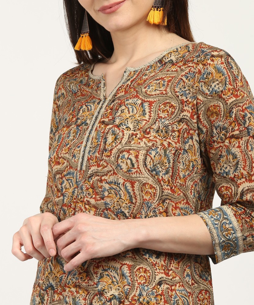 Fabindia Women Kalamkari Straight Kurta Buy Fabindia Women Kalamkari Straight Kurta Online at Best Prices in India Flipkart