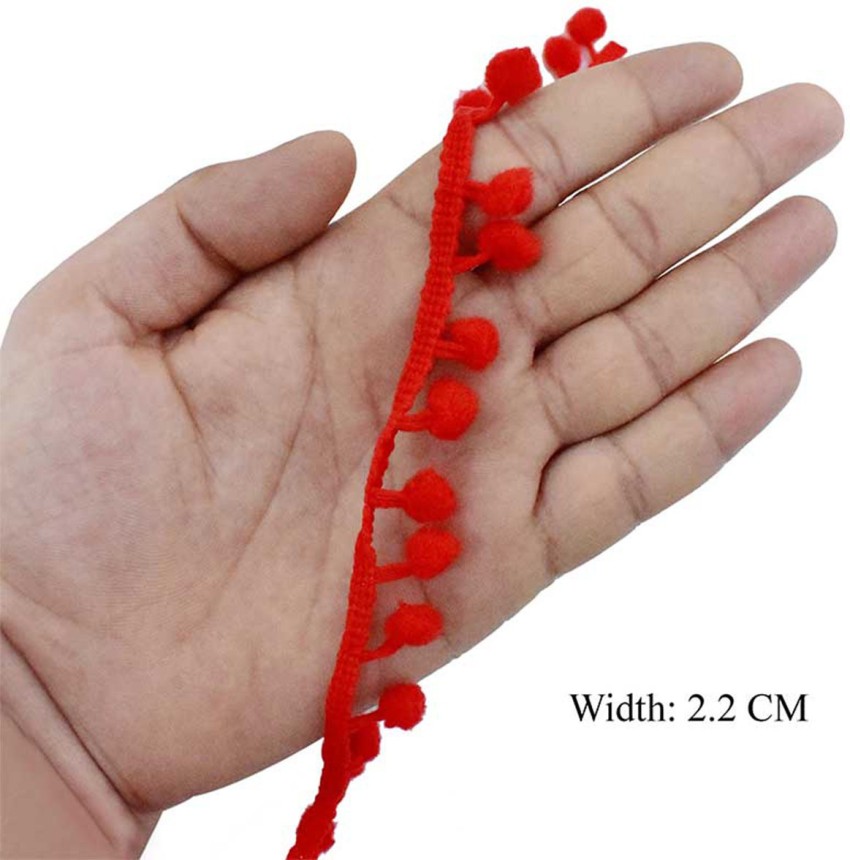 Red Pom Pom, Size: 2 mm at best price in Mumbai