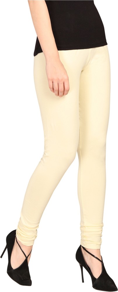 Lux Lyra Ankle Length White Leggings free Size for Ladies – Stilento