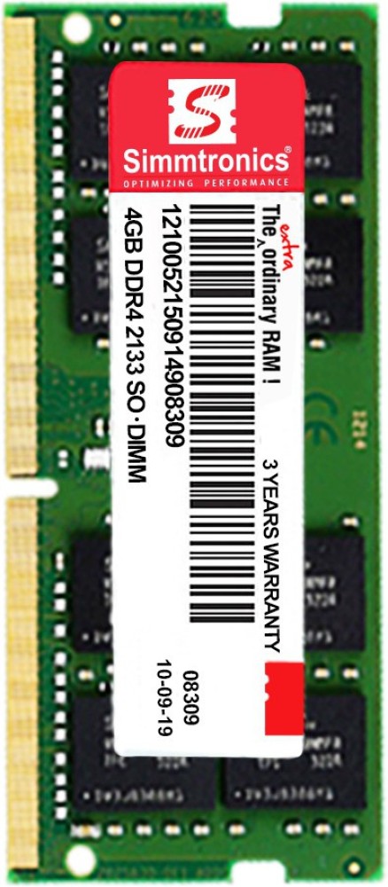 8GB DDR4 LAPTOP RAM 2133MHz - Simmtronics