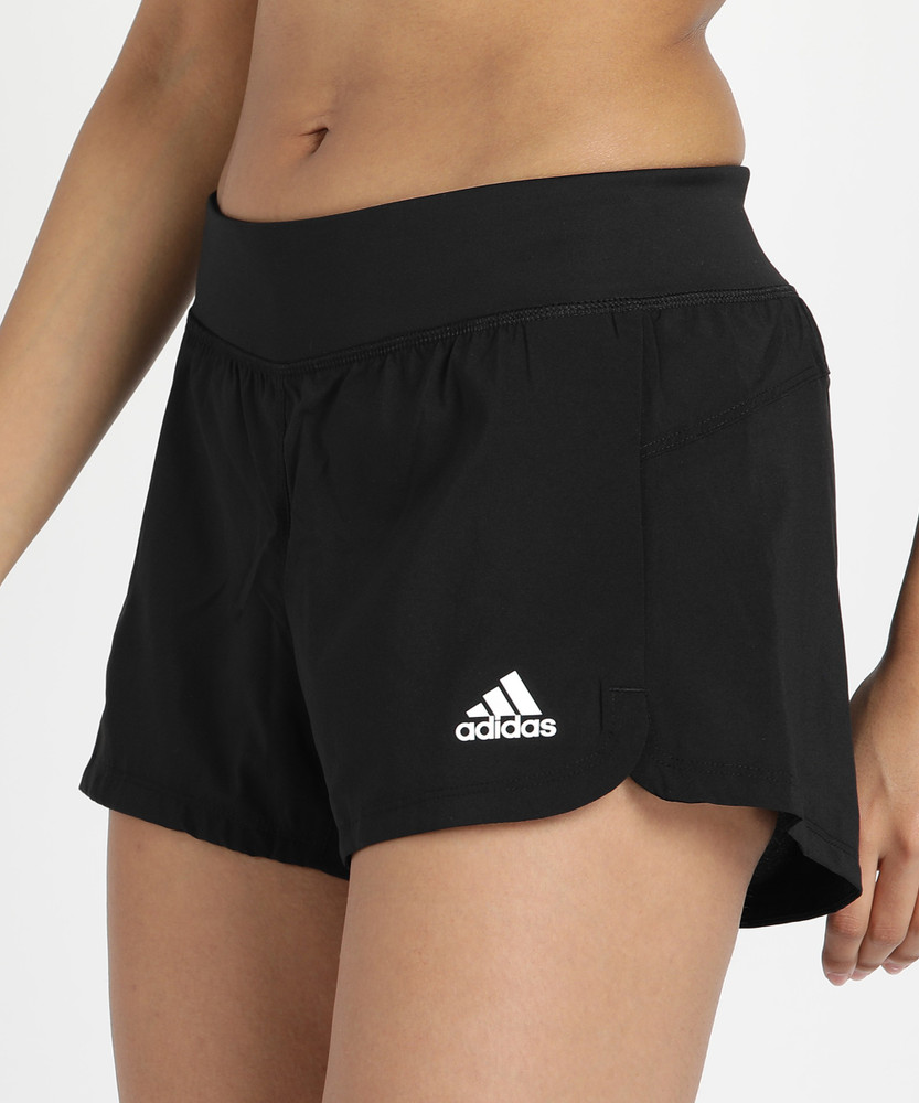 ADIDAS Solid Women Black Running Shorts Buy ADIDAS Solid Women