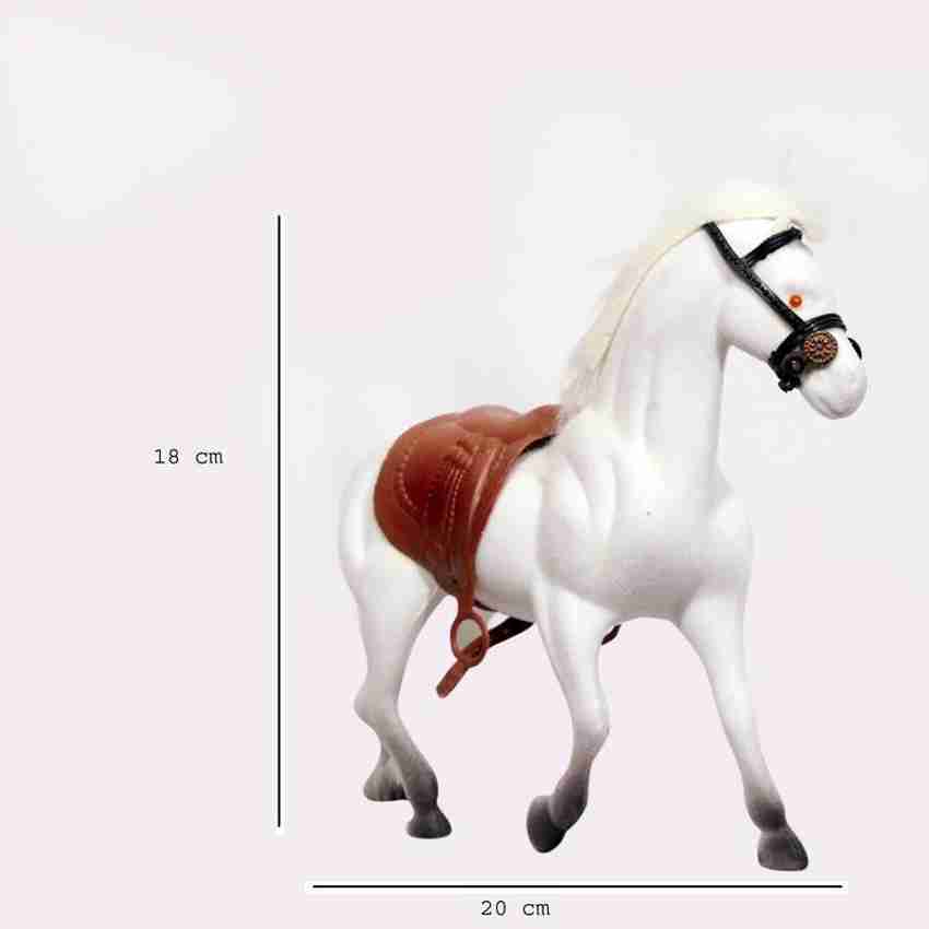 White horse toy top