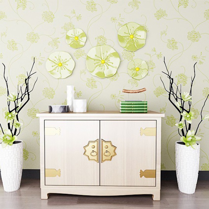 WolTop 600 cm Wall Wallpaper Green Vines TV Background Self Adhesive  Sticker Price in India  Buy WolTop 600 cm Wall Wallpaper Green Vines TV  Background Self Adhesive Sticker online at Flipkartcom